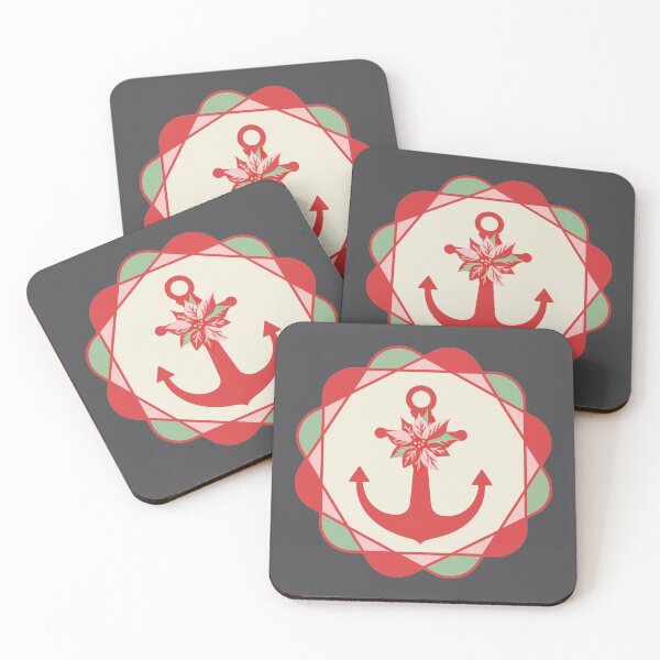 Item preview, Anchor Poinsettia designed and sold by SharksOnShore.