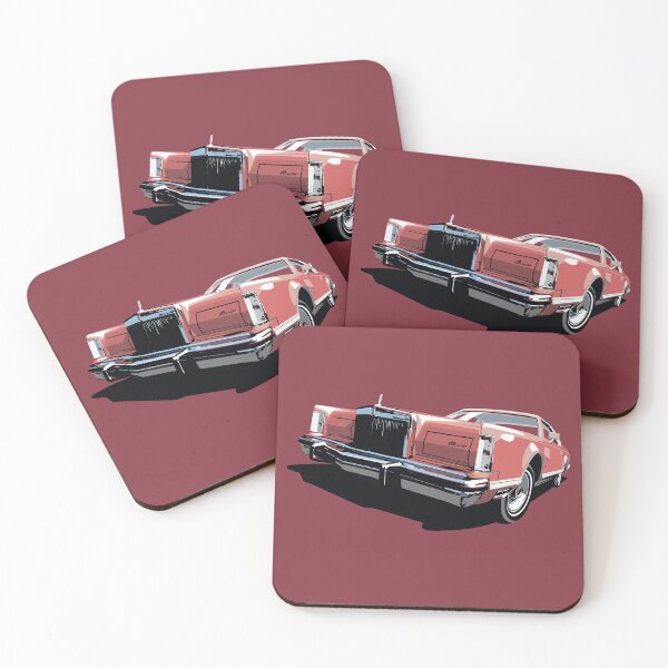 Item preview, 1970s Lincoln Continental in red designed and sold by candc-retro.