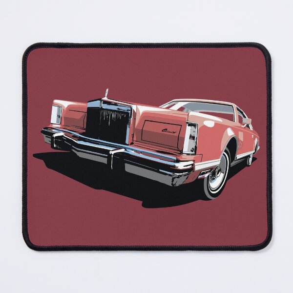 Item preview, 1970s Lincoln Continental in red designed and sold by candc-retro.