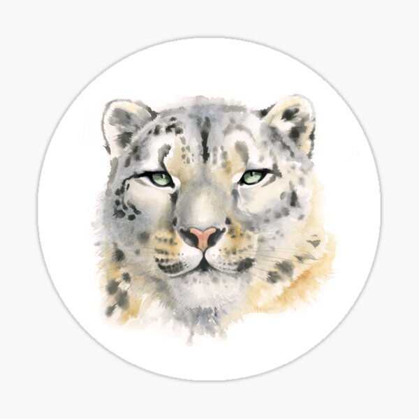 Snow Leopard - Queen of the Mountains Sticker