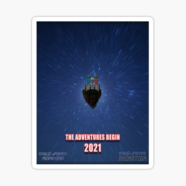 Super Mega Crash Adventures teaser poster Sticker