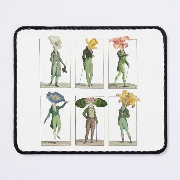 Vintage botanical gentlemen Mouse Pad