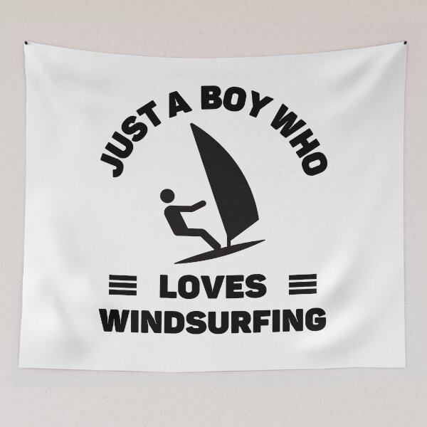 Item preview, Just a boy who loves windsurfing designed and sold by TheGreenGoat.