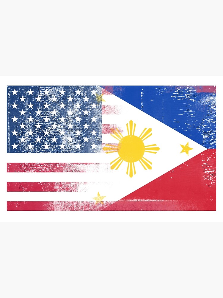 Filipino American Half Philippines Half America Flag Zipper Pouch By Ozziwar Redbubble