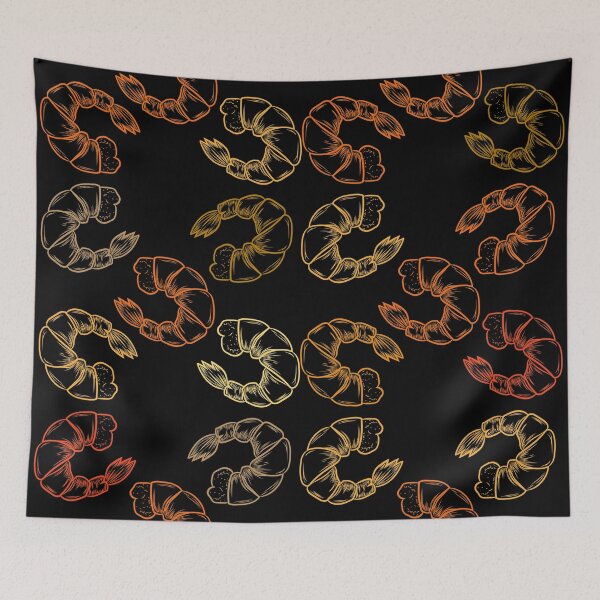 Item preview, Beach food Shrimpy pattern  designed and sold by Harshler-Art.