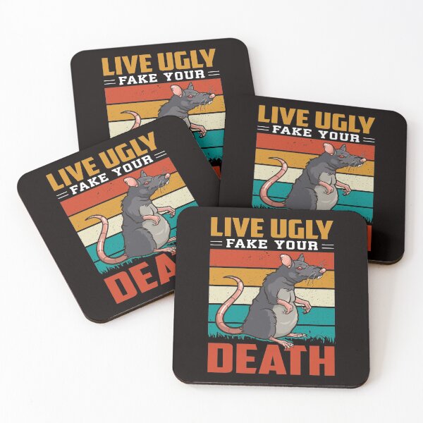 Item preview, Live Ugly Fake Your Death Retro Vintage designed and sold by verdecuddly.