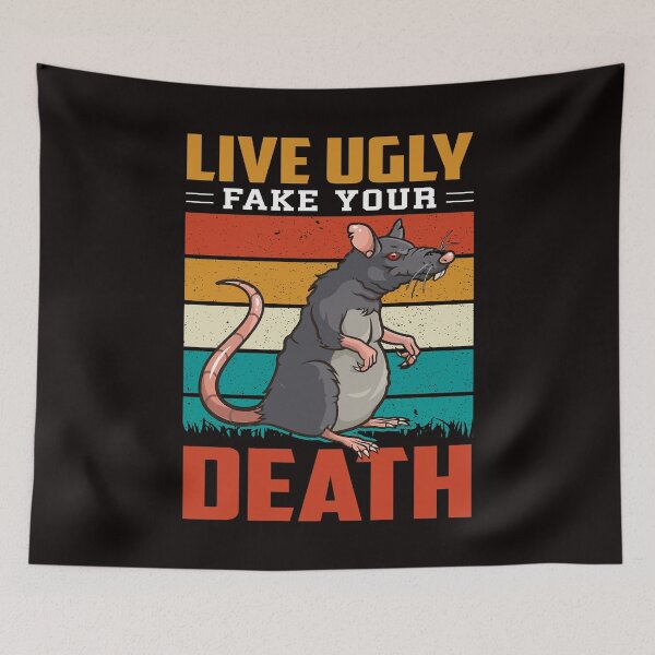 Item preview, Live Ugly Fake Your Death Retro Vintage designed and sold by verdecuddly.
