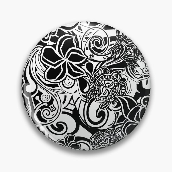 Item preview, Hawaii Honu Love Black And White Tribal Abstract designed and sold by sunnthreads.