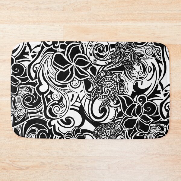 Item preview, Hawaii Honu Love Black And White Tribal Abstract designed and sold by sunnthreads.