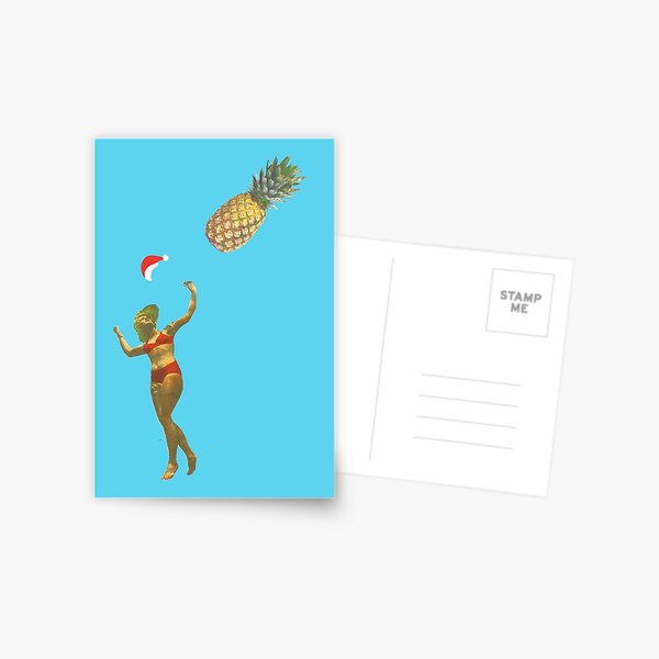 Pineapple Catch - Christmas Postcard