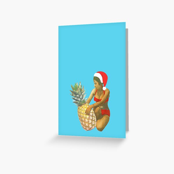 Pineapple Hug - Christmas Greeting Card