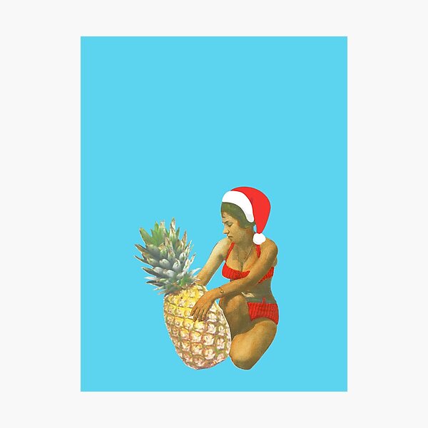 Pineapple Hug - Christmas Photographic Print