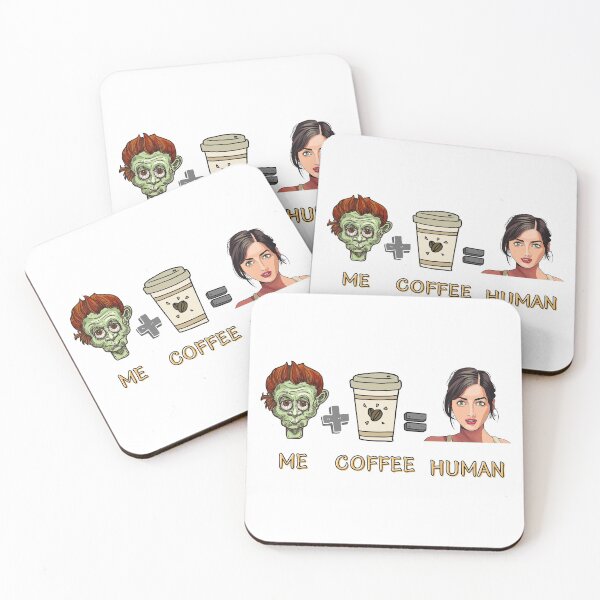 Item preview, Zombie Plus Coffee Equals Human/Funny Halloween designed and sold by Designs By YL.