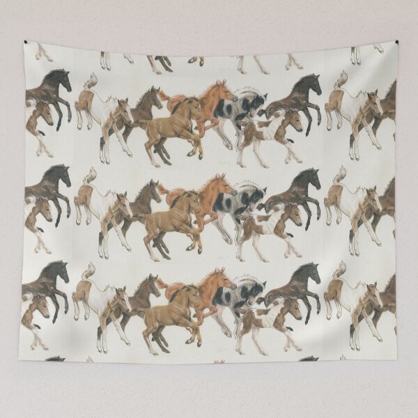 Item preview, Frolicking Foals Wrap designed and sold by BarbBarcikKeith.