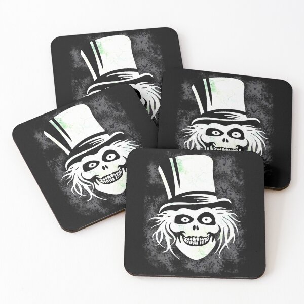 Item preview, HATBOX GHOST WITH GRUNGY HAUNTED MANSION WALLPAPER Essential T-Shirt designed and sold by JewellKuhn.