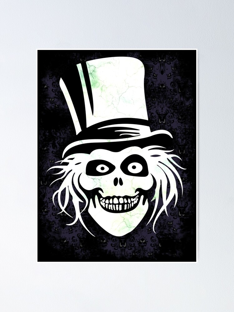 Hatbox Ghost Haunted Mansion Wallpaper  Poster for Sale by