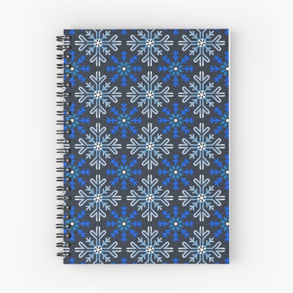 Item preview, seamless repeat pattern of glowing blue ice crystals  designed and sold by colorofmagic.