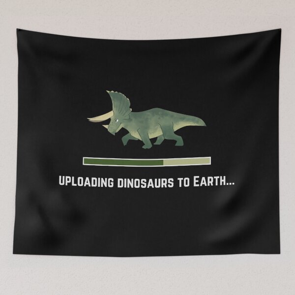 Item preview, Uploading Dinosaurs to Earth Kids (Green Triceratops) designed and sold by chloeinca.