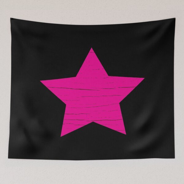 Item preview, In October we wear Pink Star breast cancer awareness - Hot Pink Retro Star Print  designed and sold by HStudioPrints.