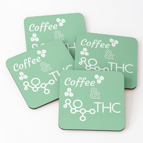Item preview, Coffee and THC (in white) designed and sold by BlkBearyDesigns.