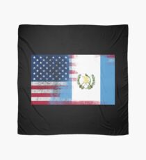 Guatemalan American Half Guatemala Half America Flag Scarf