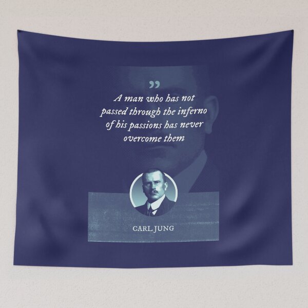 Item preview, Carl Jung - A man who has not passed through the inferno of his passions has never overcome them designed and sold by Syahrasi.