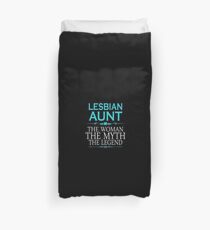 Funny Lesbian - Lesbian Aunt Tshirts Lesbian Gag Gifts Duvet Cover