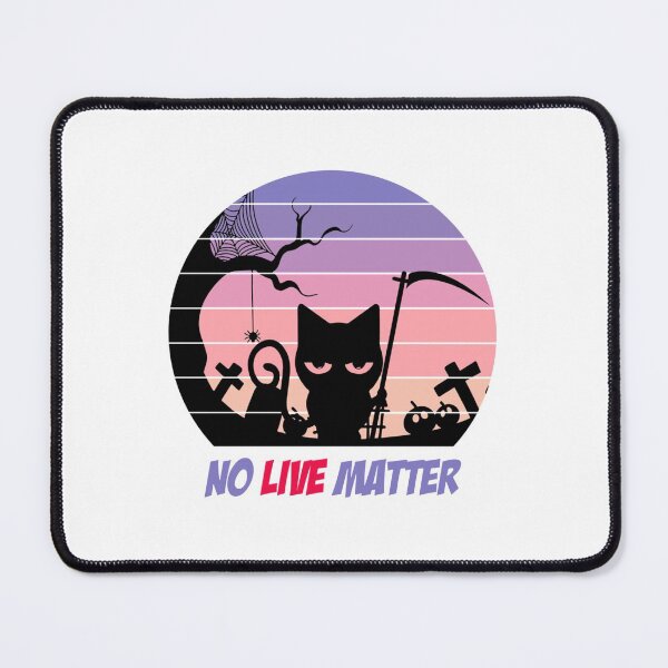 Item preview, Horror Reaper Cat No Lives Matter Creepy Essential T-Shirt designed and sold by JewellKuhn.