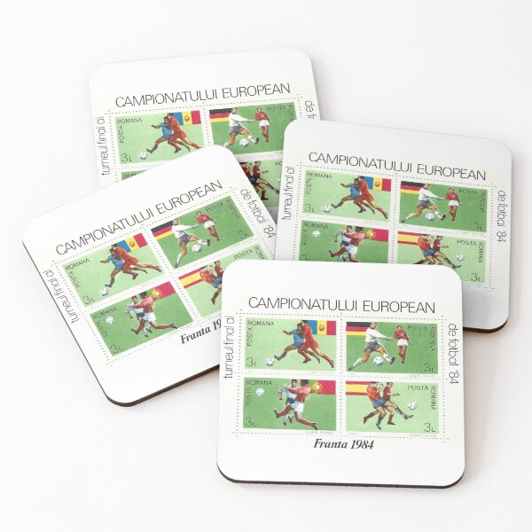 Item preview, European Cup Finals France 1984 Romanian Stamp designed and sold by OrangePyramid.