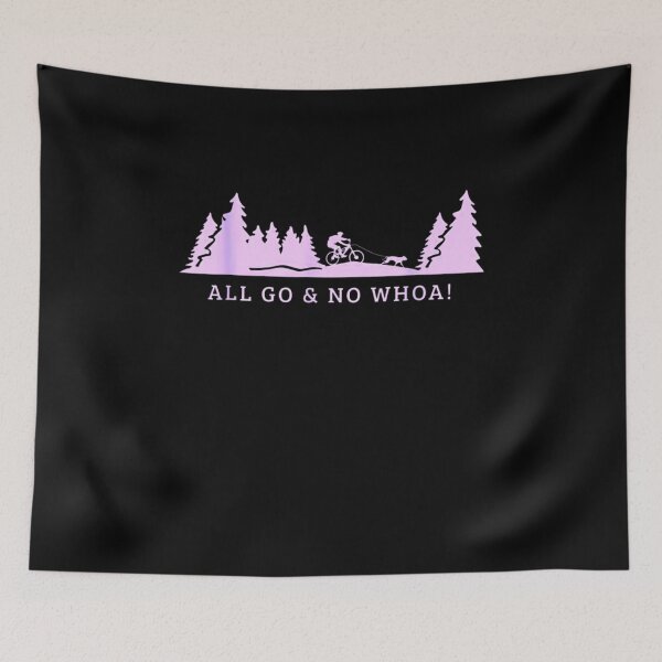 Item preview, All Go and no whoa for a Bikejoring Dog Pulling Dogsport T-Shirt designed and sold by spolayastore.