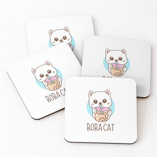 Item preview, Cute Cat Drinking Boba Bubble Tea designed and sold by HROC.