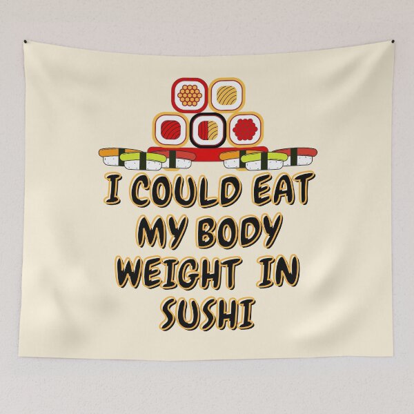 Item preview, Ton Ton Sushi seafood lover delicious sushi rolls designed and sold by Harshler-Art.