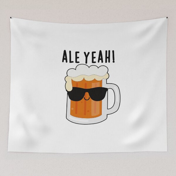 Item preview, Ale Yeah Funny Beer Puns  designed and sold by punnybone.