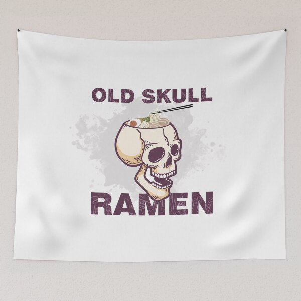 Item preview, OLD "SKULL" RAMEN - kawaii japanese anime skeleton ramen designed and sold by Art-Tease.