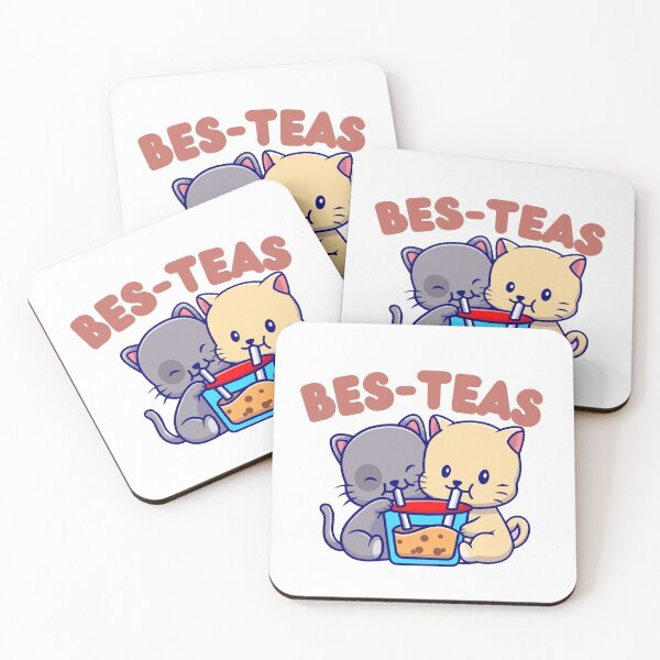 Item preview, Cute Cats Drinking Boba Bubble Tea - Bes-Teas designed and sold by HROC.