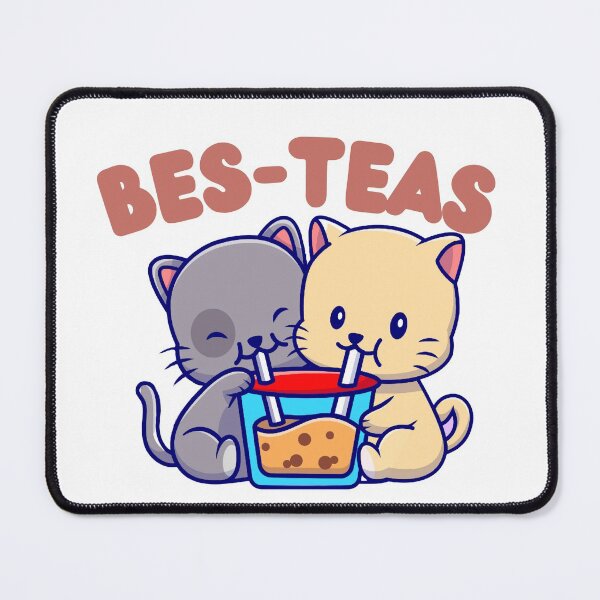 Item preview, Cute Cats Drinking Boba Bubble Tea - Bes-Teas designed and sold by HROC.