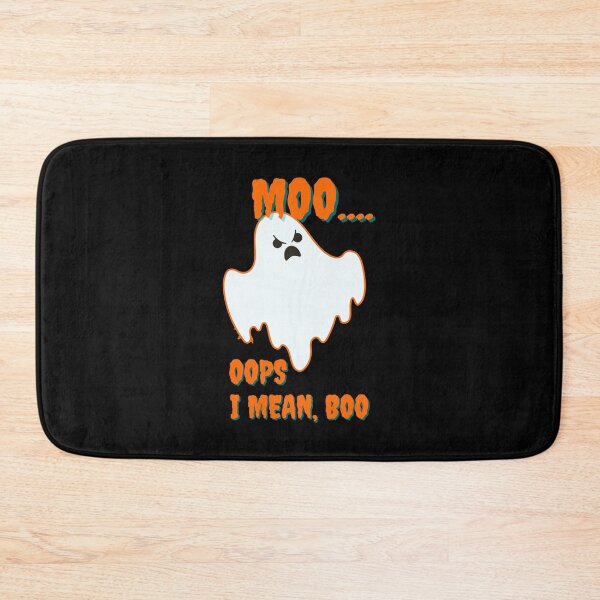 Item preview, Moo Oops I Mean Boo  Halloween Gift Artwork designed and sold by ExploreTheStore.