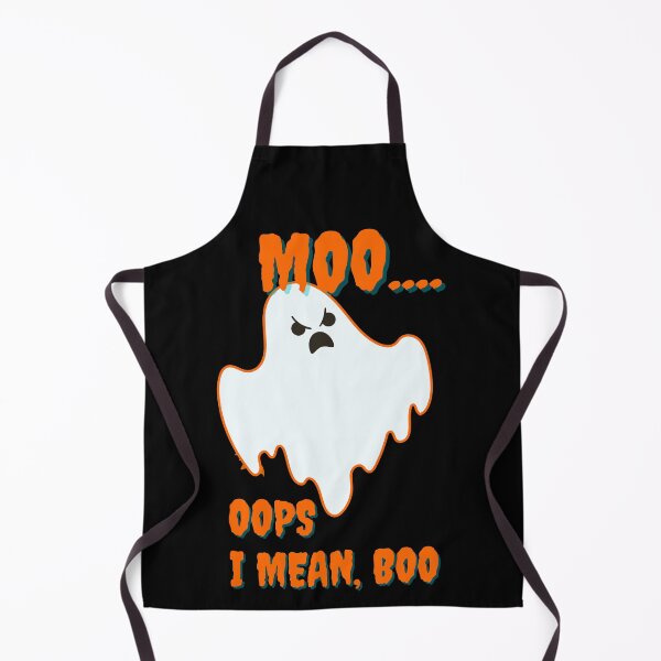 Item preview, Moo Oops I Mean Boo Halloween Gift Artwork designed and sold by ExploreTheStore.