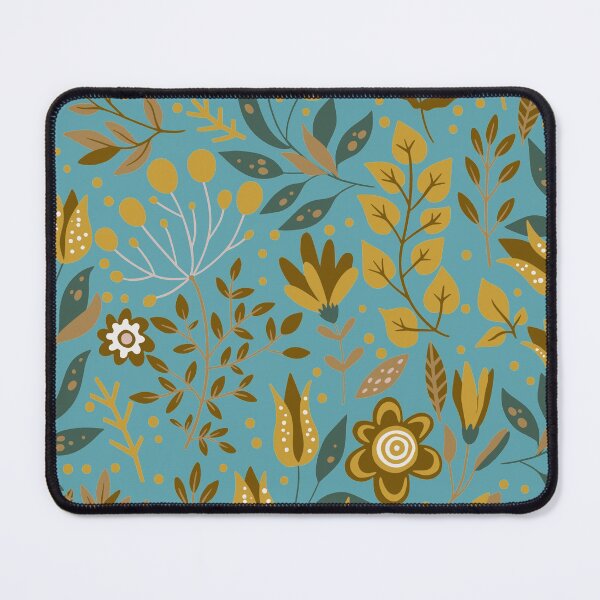 Item preview, Seamless Pattern Floral Teal Background designed and sold by GeeHanz.