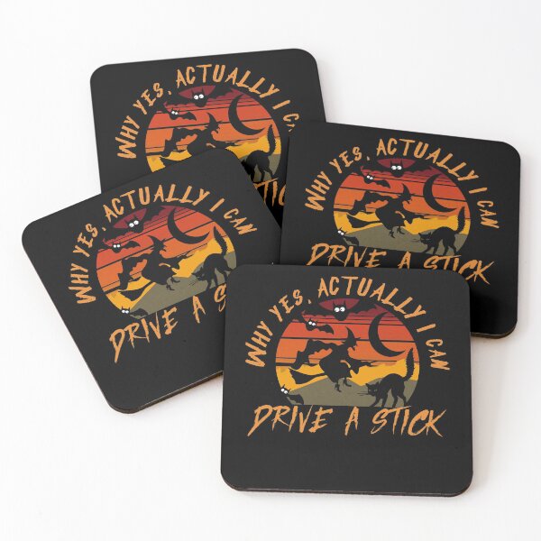 Item preview, Why yes actually I can drive a stick witch and cat designed and sold by DiensDesign.