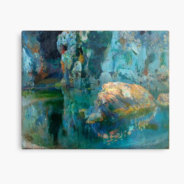 Joaquim Mir. The Rock in the Pond. The roc de l'estany. 1903 Metal Print