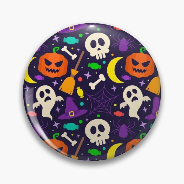 Item preview, Flat Halloween Pattern designed and sold by SamirElh77.