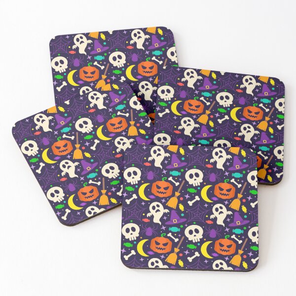 Item preview, Flat Halloween Pattern designed and sold by SamirElh77.