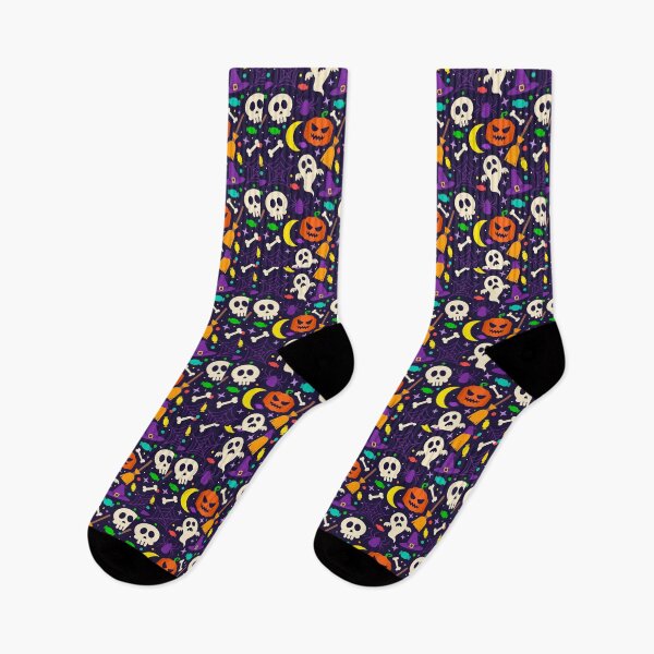 Item preview, Flat Halloween Pattern designed and sold by SamirElh77.