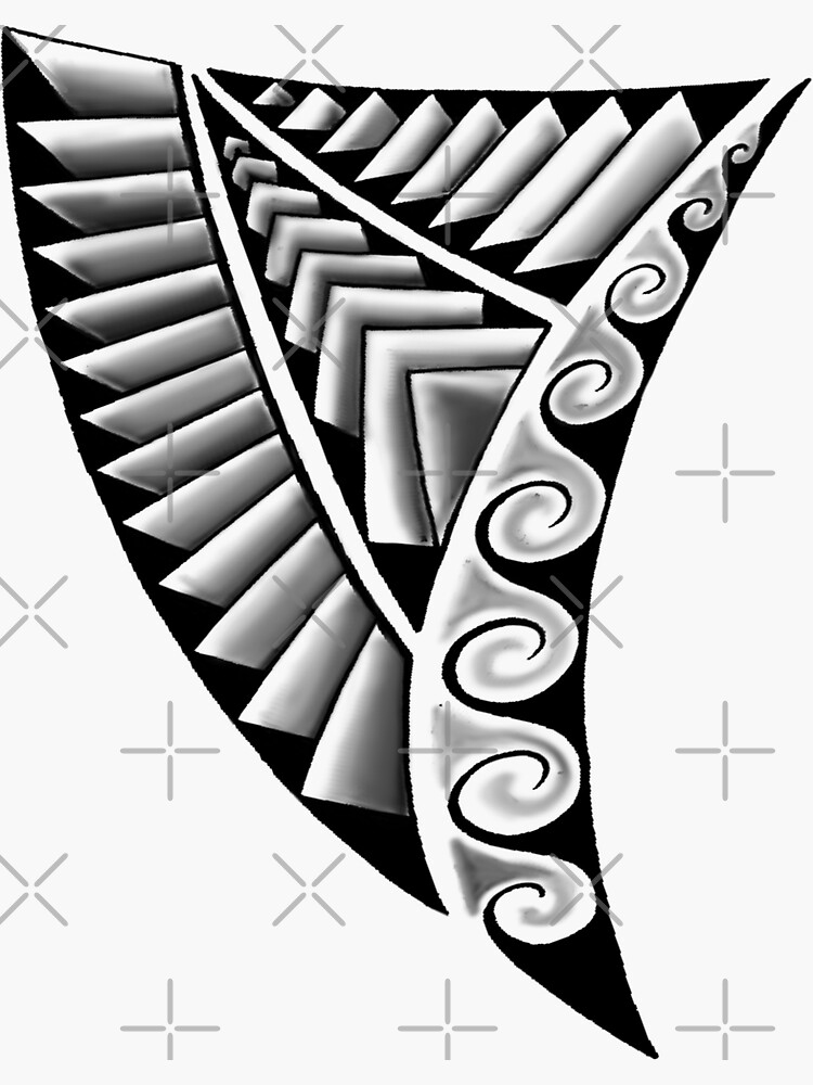 Polynesian Geometric Seamless Vector Pattern, Hawaiian Tribal Cool  Monochrome Design Inspired by Maori Tattoo Art Stock Vector - Illustration  of background, graphics: 212995285