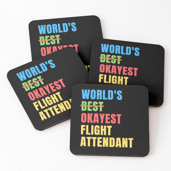 Item preview, World's Okayest Flight Attendant Funny Appreciation designed and sold by geniusshirtsss.