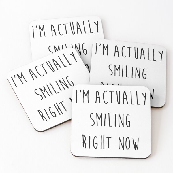 Item preview, De hecho estoy sonriendo ahora mismo negro designed and sold by Roze Quartz.