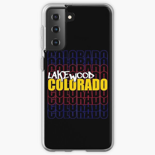 Lakewood Colorado State Flag Typography Samsung Galaxy Soft Case