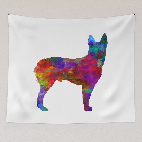 Item preview, Australian Stumpy Tail Cattle Dog in watercolor designed and sold by paulrommer.