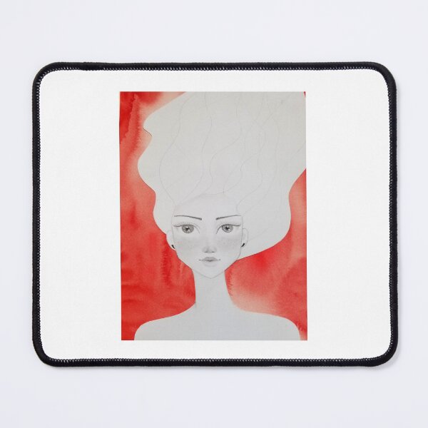 Item preview, "The unwearable lightness of being" - beautiful female face drawing by CoolCleverCute designed and sold by CoolCleverCute.